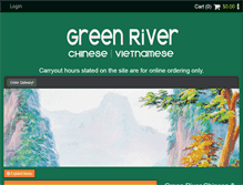 Tablet Screenshot of greenriverchinese.com